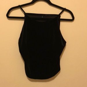 Black Velvet crop top